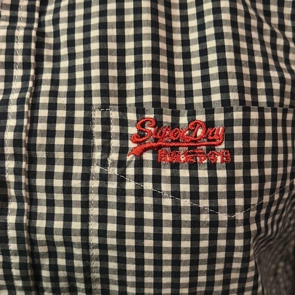 Blue Superdry Button Up - Picture 3 of 5